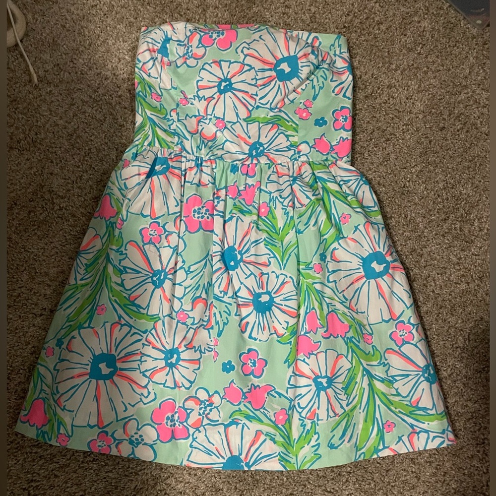 Lilly Pulitzer strapless dress